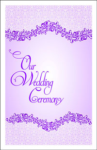 Wedding Program Cover Template 4D - Graphic 2
